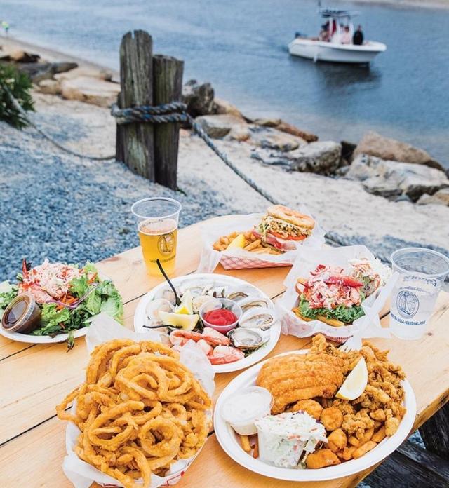 cape cod sesuit harbor cafe spread