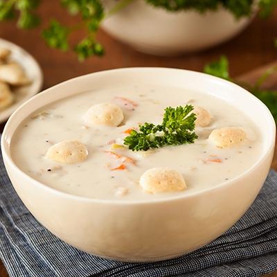 Homemade New England Clam Chowder