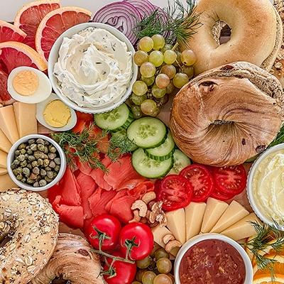 breakfast fish recipes bagel board