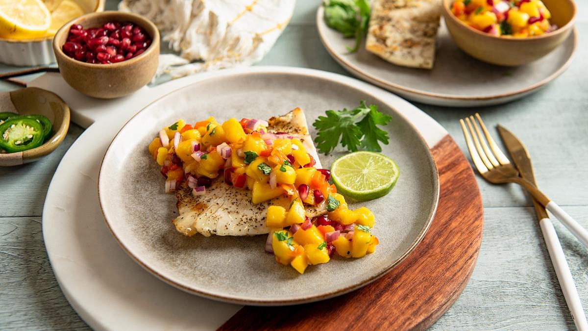 Article Cards Featured Image grilled halibut mango salsa hero