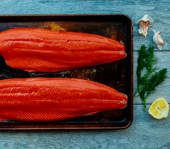 bristol bay sockeye pan garlic