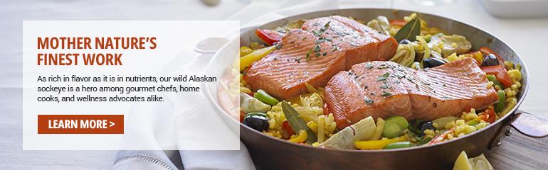 Sockeye salmon banner ad