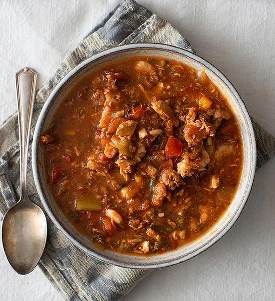 fish soup cioppino bowl